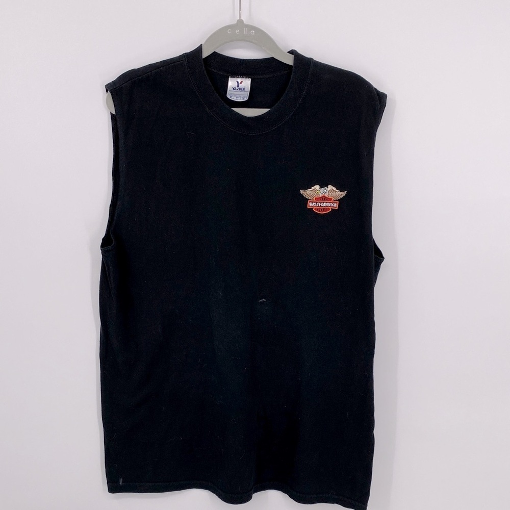 Harley-Davidson Black Logo Muscle Tee Men’s Size Large
